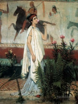 A greek woman Romantic Sir Lawrence Alma Tadema Oil Paintings